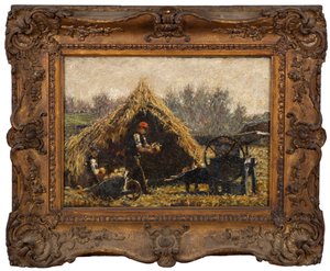 Couper des betteraves, c.1880 - John William Buxton Knight