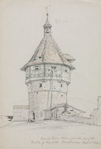 Tour Ronde, Château de Munoth, Schaffhouse, Suisse, 1842 - John William Casilear