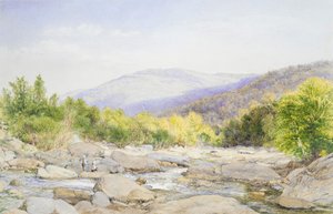 Paysage : Vue sur Catskill Creek, 1867 - John William Hill
