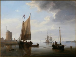 Pêcheurs en mer calme