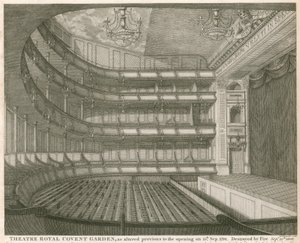 Théâtre Royal, Covent Garden, Londres, tel qu