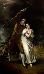 Céladon et Amélia dans une tempête, 1840-49