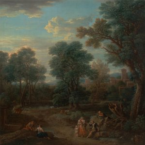 Paysage classique : matin