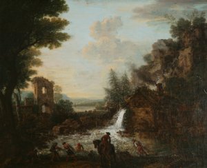 Paysage avec pêcheurs