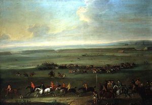 Le poteau de départ à Newmarket