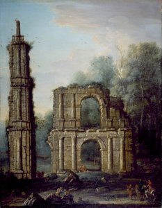 Les ruines du château de Holdenby, Northamptonshire, c.1735-45 - John Wootton