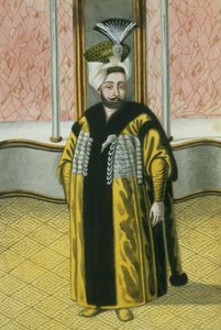 Mustapha IV (1779-1808) Sultan de 1807 à 1808, tiré de « Une série de portraits des empereurs de Turquie ».