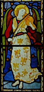 Ange musicien, 1870 (vitrail) - John and Grylls Burlison