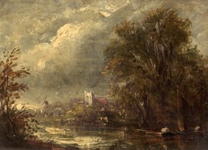 Sur la Stour - John manner of Constable