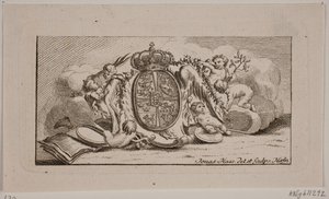 Vignette avec armoiries