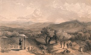 La vallée de Baidar, depuis la villa arrière de Petroski, regardant vers l