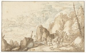 Paysage avec voyageurs - Joos de Momper (II)