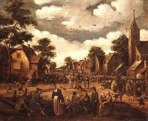 Scène de village