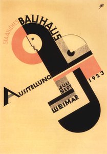 Exposition Bauhaus. Carte postale, 1923