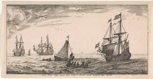 Navires en mer - Joost van Geel