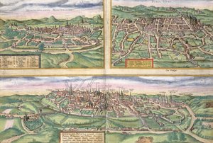 Carte de Montpellier, Tours et Poitiers, de 
