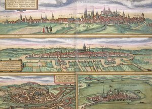 Carte de Nuremberg, Ulm et Salzbourg, de 