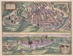 Carte de Poznan et Gruczno, de 