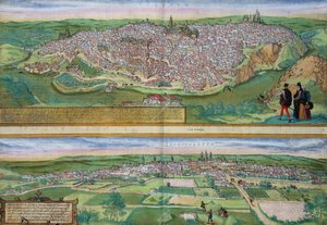 Carte de Tolède et Valladolid, de 