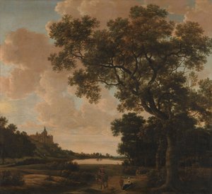 Paysage avec le Schwanenburg, vers 1650-1655 (huile sur toile)