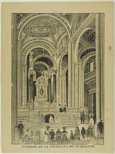 Intérieur de la Collégiale de Guadalupe - José Guadalupe Posada