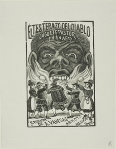 Le diable donne des coups de tête - José Guadalupe Posada