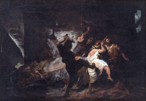Scène extraite de Don Quichotte de Cervantes - José Jiménez Aranda