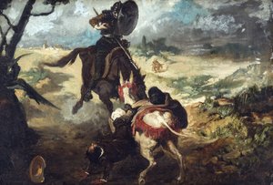 Scène extraite de Don Quichotte de Cervantes