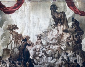Décoration dans la salle de bal de l