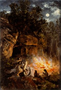 Scène de la période paléolithique supérieure quaternaire - José María Velasco