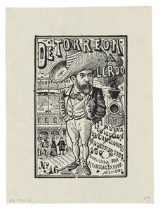 De Torreón à Lerdo, vers 1905, imprimé en 1942 - José Guadalupe Posada