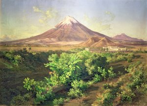 Un petit volcan dans la campagne mexicaine