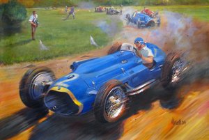 Juan Manuel Fangio avec Talbot Lago T26C, 2011