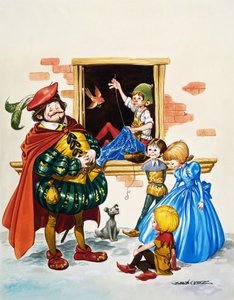 Garçon cousant dans une fenêtre