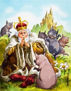 Le sifflet magique (gouache sur papier)