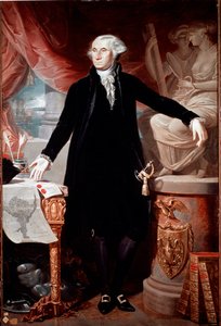 Portrait du président des États-Unis George Washington (1732-1799). Peinture de Giuseppe Perovani (1765-1835) Madrid, Academia de San Fernando - José Perovani