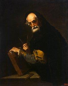 Philosophe avec un livre, une boussole et un goniomètre, 1630