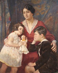 Madame Hirsch avec ses enfants