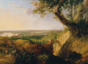 Vue de la ville principale et résidence de Vienne depuis le point de vue près de Nussdorf - Josef Fischer