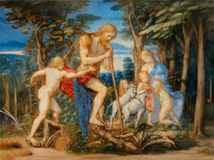 Adam, Ève et la famille - Josef Johann Michel