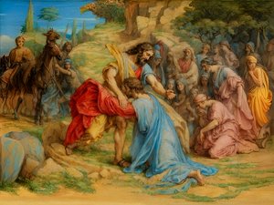 Jacob et Ésaü se réconcilient