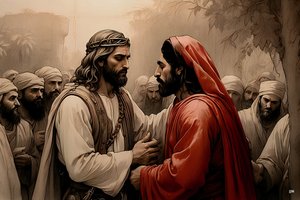 Jésus trahi par Judas