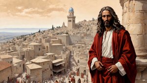 Jésus placé par le diable sur le pinacle du temple - Jette-toi en bas