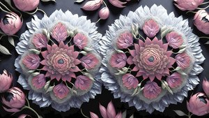mandala: éléments de pivoines_01
