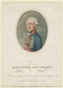 Portrait du maréchal généralissime prince Alexandre Souvorov 1729-1800, 1799