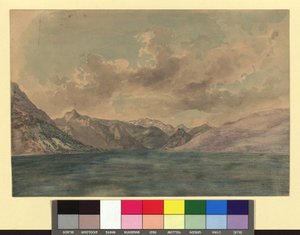 Le lac de Traun - Josef Kriehuber