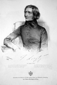 Franz Liszt Litho 1838 - Josef Kriehuber