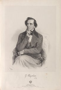 Portrait du compositeur Giacomo Meyerbeer 1791-1864, 1847