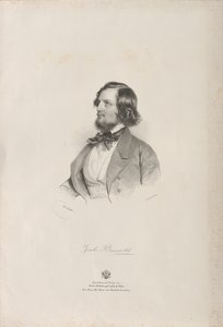 Portrait du flûtiste et compositeur Giulio Briccialdi 1818-1881, avant 1850 - Josef Kriehuber
