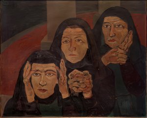Trois femmes en deuil (femmes en deuil)